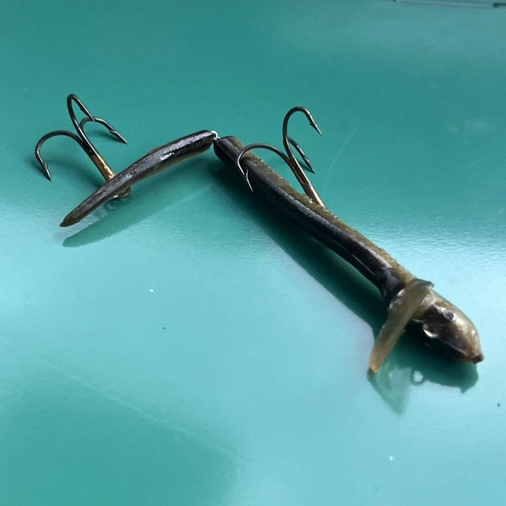 depose metal fishing lure made in france Vintage Eel For Sale In fact Vintage Depose (France) Jointed Eel